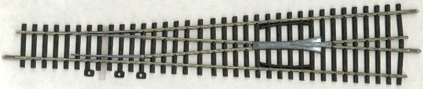 H0 - zwrotnica modelowa 7.5 st