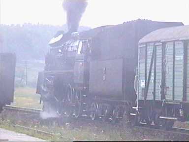 O raju! Parowozy byy moe i romantyczne, ale czy musz tak bardzo mierdzie? Nasze trwarze pokryy si nagle jakimi czarnymi mieciami z komina...